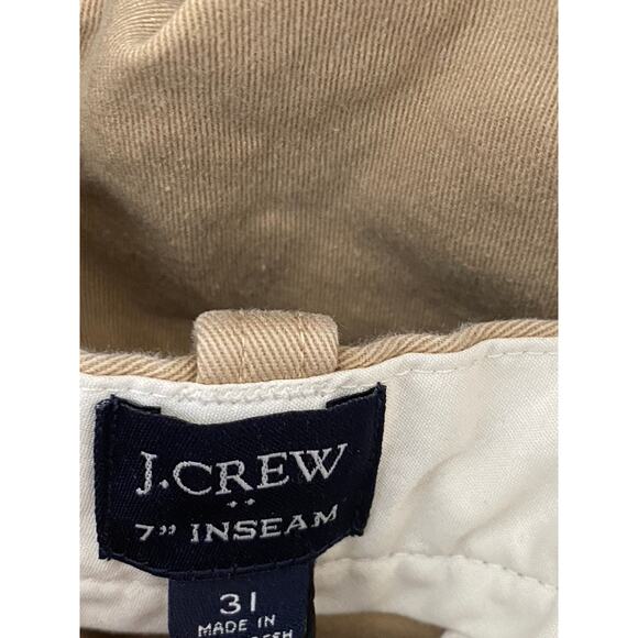 J.CREW Men's Tan Regular-Fit 7" Flex Chino Shorts SZ 31 - Picture 8 of 11